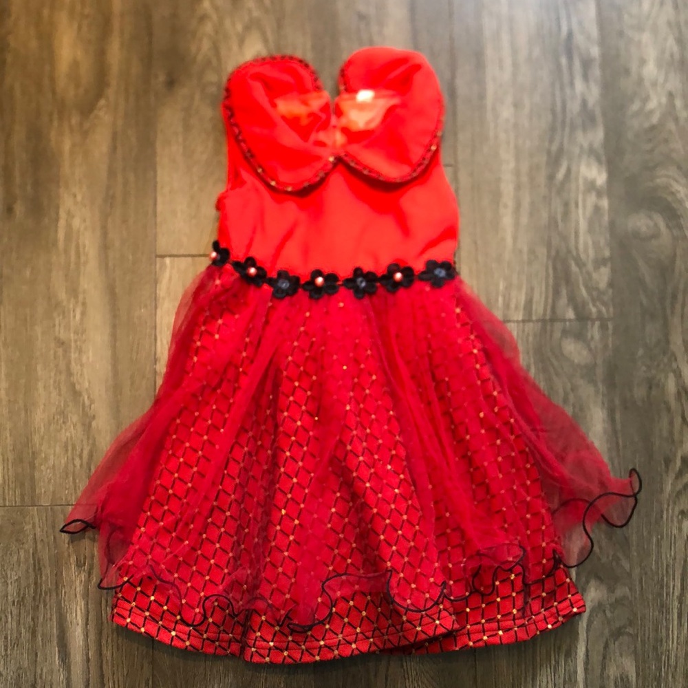 Girls red dress size 20
